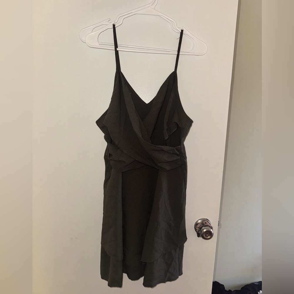 No brand grey green dress